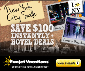 Funjet Vacations New York City Sale 300x250